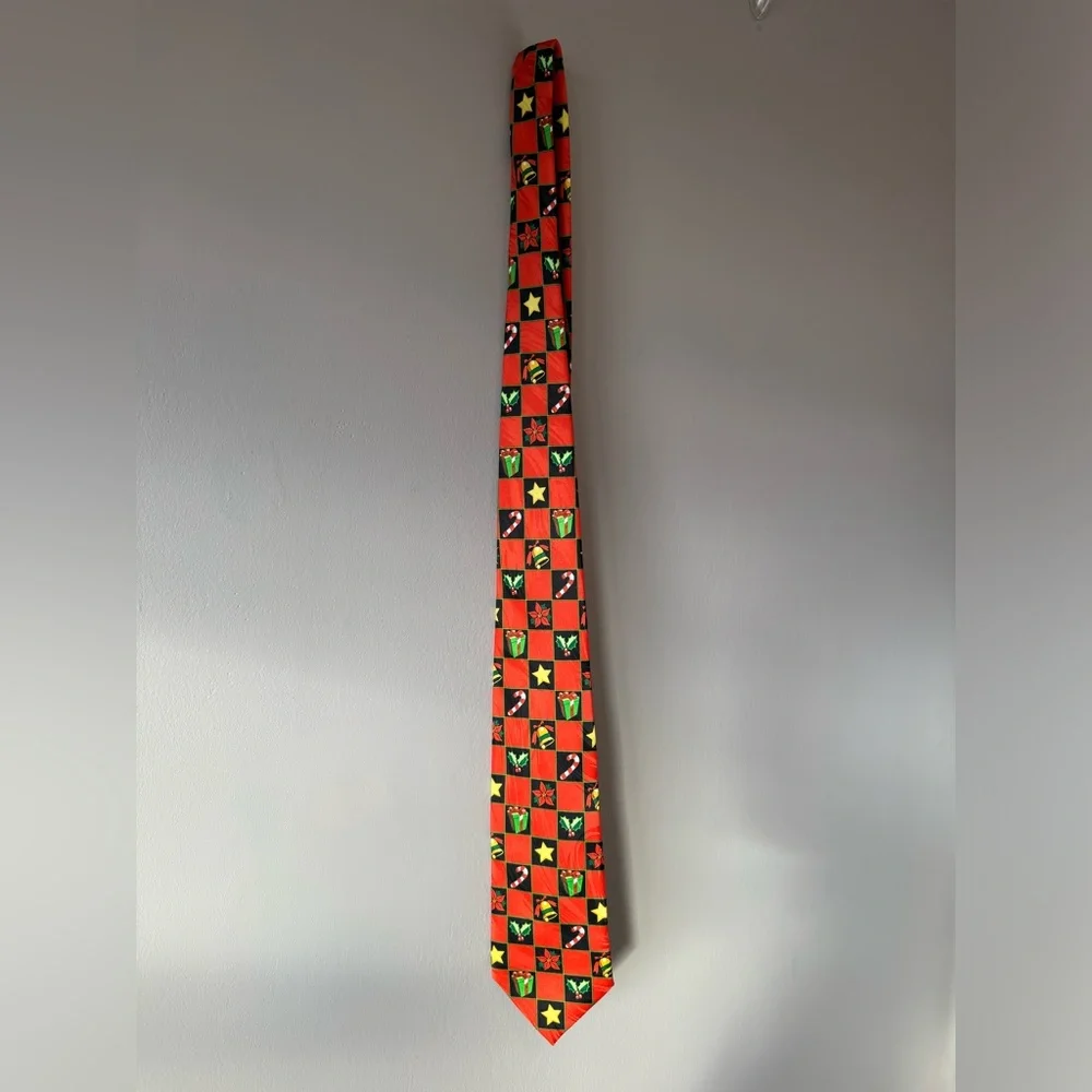 Keith Daniels Festive Whimsical Holiday Men's Neck Tie‎